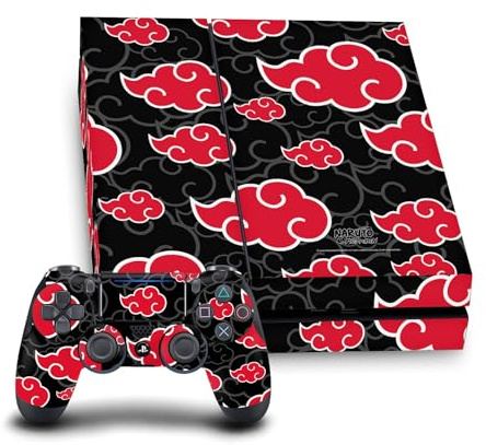 Head Case Designs Sous Licence Officielle Naruto Shippuden Akatsuki Iconique Vinyle Autocollant De Jeu Peau Autocollant Compatible avec Sony PlayStation 4 PS4 Console and DualShock 4 Controller Bundle