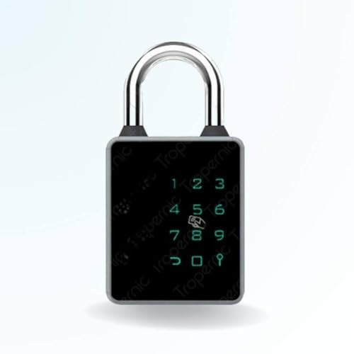LOCKY PAD Cadenas connecté, Codes, Badges, App, Bluetooth, et Clé de secours