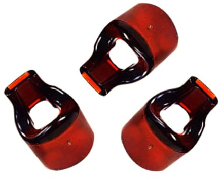 3pcs Flute Mouthpiece Replacement Resin Blow Aid 23mm Brown