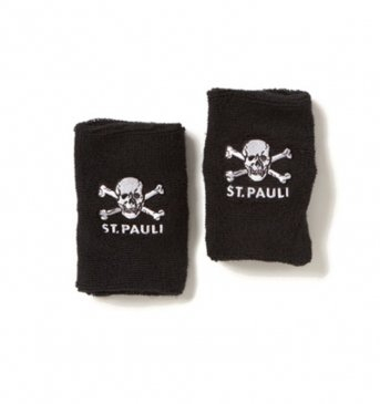 Upsolut St. Pauli Schweißbänder, schwarz/weiß