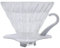 HARIO VDG-02W V60 Glass Teekanne, Glas, 200 milliliters, Weiß