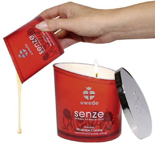 Swede Bougie De Massage Teasing Senze Vanille Ylang Ylang - 150 Ml