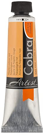 COBRA Talens wassermischbare Ölfarben, 40 ml, 224 Neapelgelb Rot