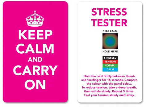 Keep Calm and Carry On Stress Stimmungskarte – Erkennen, Messen, Manage und Kontrolle – Psychologie und Entspannungstechniken – Rosa