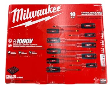 Milwuakee 1000-Volt Insulated Screwdriver Set and Case (10-Piece)