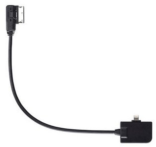Audi 4F0 051 510 AD Adapter Leitung iPod, iPhone, Lightning, Music interface, Grüne Tülle