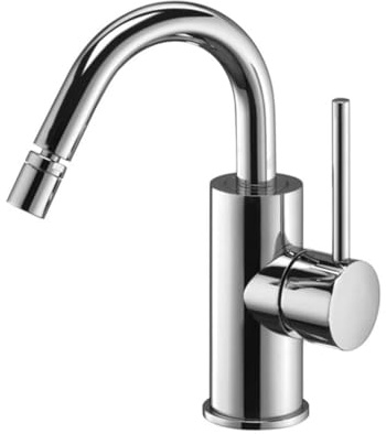 Light miscelatore bidet canna curva