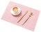 Tischsets (6er Set),Neu rutschfest Hitzebeständig Wärmeisolierung Tischsets zum Essen Waschbar Schnell trocknend Dekorativ Tischset für Küche und Esszimmer,Rosa