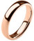 Bungsa 64 (20.4) TITAN RING ROSEGOLD Damen - Ring aus rosé-goldenem TITAN für Damen & Herren - roséfarbener Damenring/Herrenring - SCHMUCKRING für Frauen & Männer roségold Titanium