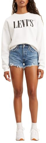 Levi's 501 Original Shorts, Pantaloncini di jeans Donna, Blu (Oxnard Athens Mid Short), 28W