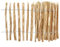 Clôture en lattis en bois de 70 cm de hauteur - Bordure d'étang en noisetier - 5 m de long - Clôture de jardin - Distance entre les lattes : environ 7-9 cm - Lattes résistantes aux intempéries