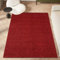 HomeArt Flauschiger Shaggy-Teppich für Wohnzimmer, Hochflor (30 mm), superweicher, Warmer, einfarbiger, Dicker Luxus-Teppich für Schlafzimmer und Heimdekoration, (Bordeaux Dunkelrot, 60 x 110 cm)