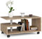 AKORD Mesa de Centro con Ruedas Vini Roble Sonoma 90 cm Color Roble Sonoma Mate 90x51x40 cm