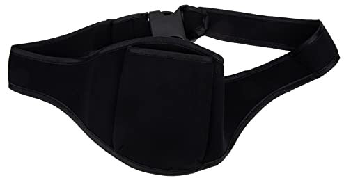 MILISTEN Microphone Pouch Fitness Instructors Mic Belts Vertical Mic Belt Packs Microphone Carrier Packs Mic Carrier Belt Holder for Fitness Instructors (Black) Microphone Pouch