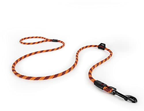 EZYDOG Summit LITE Dog Lead | Training Lead, Small Dogs, Medium Dogs, Large Dogs, Sturdy Dog Lead, 6mm Thickness, Strong Climbing Rope, 1.2M Lead (Orange)
