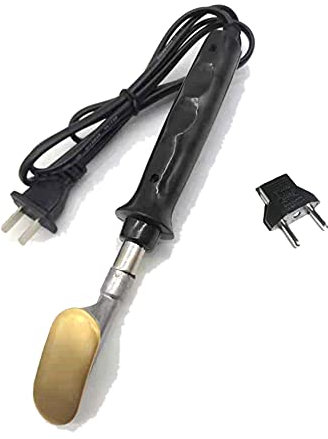 Yoiimiya Saldatore Elettrico con Punta Piatta Manico nel Plastica per Riparazione Paraurti Auto Strumenti di Saldatura Un Mano Spina Europea