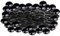 HoitoDeals 100Pcs Black Decorative Glass Pebbles Stones Beads Vase Nuggets Wedding Decoration Home