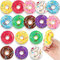 SYOZPXY Regenbogen Donut Stress Ball Künstliche Donuts Stress Relief Ball Schaum Mini Donut für Donut Party Bevorzugungen Geburtstag Party Shop Dekoration (8 Farben 16pcs)