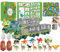 Weihnachts-Dinosaurier-Adventskalender 24 Väter, Dinosaurier-Transporter, Trucks, Spielzeug mit Karte, Geschenkbox für Kinder und Kleinkinder
