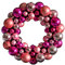 Türkranz, Türkranz für Weihnachten, Weihnachtskranz Adventskranz Tannenkranz Kranz, Adventsgesteck Weihnachtsgesteck Tischdeko für Haustür, Kamin,Weihnachtsdekoration (Hot Pink, One Size)