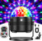 Tyonto RGBP discokugel Partylicht für Feier.15 Farben licht,Discolicht Timer-Funktion,Musikgesteuert, Disco 360° drehbar und mit 4M/13ft USB-Kabel. Mini Discolicht für DJ und Party diskokugel