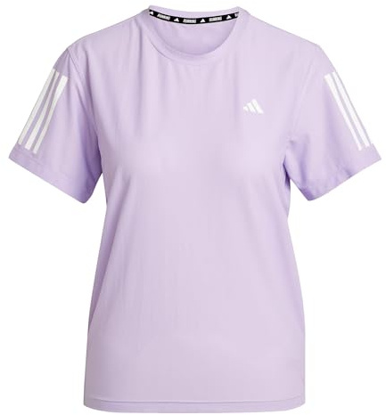 adidas Women's Own The Run Base Tee, Powder Plum, XS