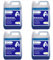 Detergente BRILLANTANTE Lavastoviglie professionale STAR BRILL concentrato liquido, detersivo lavapiatti antialone cristalli e stoviglie per bar e ristoranti | Tanica detergerne 5 KG contentrato - 4pz