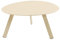 habeig Runder Gartenbeistelltisch aus Stahl, 74x60x36cm, Grau-Schwarz, Belastbar bis 25kg (Creme, 74x60x36cm)
