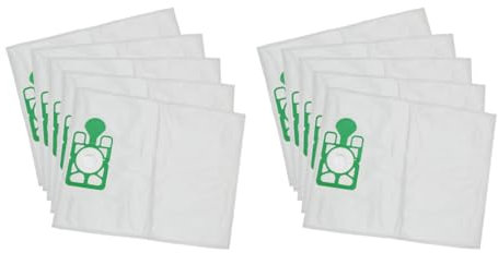 Nabatee 10 Pack Microfibre Vacuum Dust Bags Compatible with Henry Hoover, Hetty, Basil, James – NVM-1CH Replacements for HVR160, HVR200, HET160, HHR200, Commercial Numatic Models