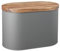Denby - Bread Bin with Acacia Wood Lid in Grey - Kitchen, Pantry Organizer & Essential - Easy to Open Lid - Contemporary Matte Finish - Stylish, Durable Design