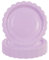 50 Pcs Light Purple Paper Plates 9 inch/23cm, Scalloped Party Plates Disposable Cake Dessert Dinner Plates for Birthday Baby Shower Wedding Party Decorations Supplies (Light Purple, 23cm)