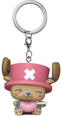 Funko POP! Keychain: One Piece - Tony Tony Chopper with Cotton Candy | Official Merch - Mini Figurine Keyring for Keys, Bags and Backpacks - Stocking Filler and Party Bag Gift
