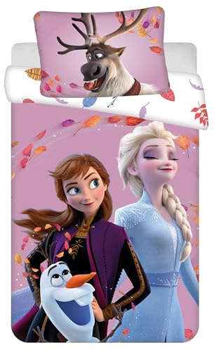 Disney Frozen Kinderbettwäsche, 100 × 135 cm, Oeko-TEX (B)