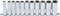 BGS 2222 | Steckschlüssel-Einsatz-Satz Sechskant, tief | 11-tlg. | 10 mm (3/8) | SW 8 - 19 mm | CV-Stahl
