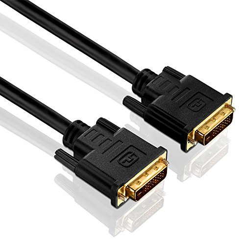 PureInstall PI4200-015 Dual Link DVI-Kabel (DVI-D Stecker (24+1) auf DVI-D Stecker (24+1)), 1,5m, schwarz