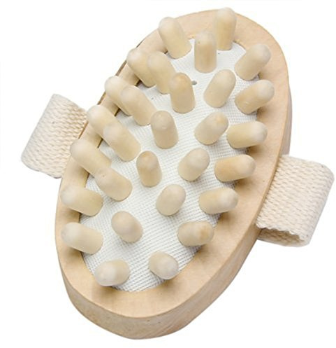 Sichun Handmassagegerät aus Naturholz, Körperbürste, Cellulite-Reduktion (groß)