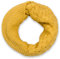 styleBREAKER Unisex Strick Loop Schal mit Mustermix, Uni Feinstrick Schlauchschal, Winter Strickschal 01018153, Farbe:Curry