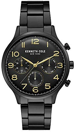 Kenneth Cole Herren schwarz PVD Chronograph zu sehen KC15185001