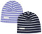 LACOFIA Baby Jungen Beanie Mütze Kinder Weiche Baumwolle Strickmützen Kleinkind Gestreift Hut 2 Stücke S/0-6 Monate