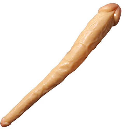 Lonersex Doppio dildo realistico, Deluxe doppio dildo pene (36 cm), doppia penetrazione femminile, coppia vaginale, anale