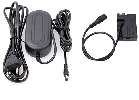 HangTon LP-E8 Dummy-Akku Netzteil-Kit für Canon EOS Rebel T5i T4i T3i T2i, 700D 650D 600D 550D, Kuss X6 X5 X4 DSLR-Kamera (DR-E8 und Adapter)