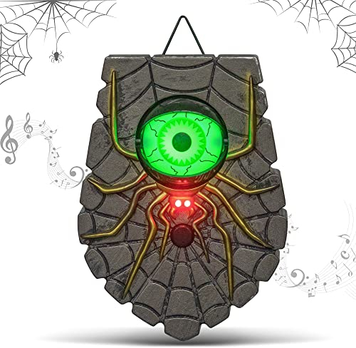 KI Store Halloween Deko Gruselige Türklingel leuchten Augapfel Türklingel Tür Augen Dekoration Spukhaus und Party Nachtclub Wandbehang Deko