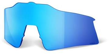 One Hundred Percent Unisex Objektiv Speedcraft Sl, Hiper Blue Mirror Ersatzsonnenbrillengläser, blau, 168mm,77mm,75mm