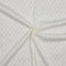 0,5m Pointoille-Stoff Feinstrick-Jersey Baumwollstoff Oeko-Tex Feinstrick Ajour Lochmuster, Farbe:ecru