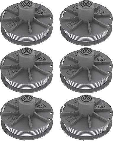 6 Stück Fadenspule für Gardena 5307-20 Rasentrimmerschnur, für Easycut 400 Art. 8846, EasyCut 400/25 Art. 9807, ComfortCut450 Art.8847 Rasentrimmerspule Schnurersatz