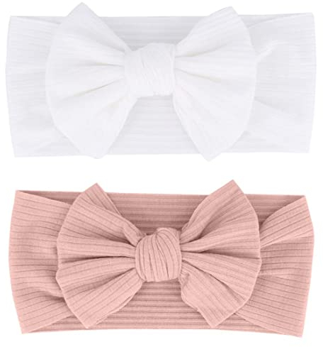 WEIESCIE Baby Mädchen Nylon Stirnbänder Neugeborene Kleinkinder Haarbänder und Bögen Kinder Haarschmuck