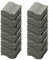 Baoblaze Mini Dachziegel Puppenhaus Puppenhaus Landschaft Puppenhaus Miniatur Dachziegel für Puppenhäuser, Gray S Shape