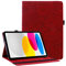 Succtopy Coque pour iPad 11ème Génération 11 Pouces 2025 (A16), iPad 10ème Génération 10.9 Pouces 2022 PU Cuir Cover Tablette Housse de Protection Porte-Crayons Portefeuille Tablet Étui Rouge