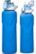 DEARRAY 1l / 1 litre Sports Glass Water Bottle with Straw & Silicone Sleeve Large Reusable BPA-free Glass Drinking Bottle with Flip Top Lid for Gym, Travel, Hiking