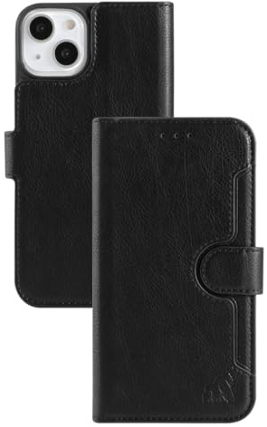 Gorilla Tech Premium Wallet Case for iPhone 13, Premium PU Leather Shockproof Flip Cover [RFID Block][Card Holder] Compatible with iPhone 13 - Black